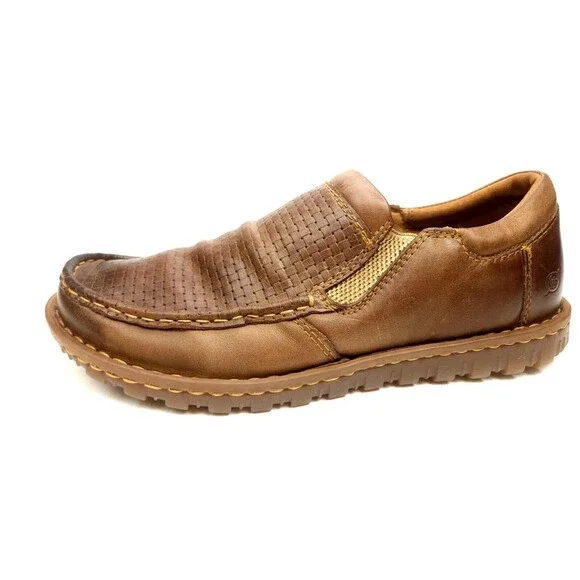 Born Gudmund Men\'s Sz 10 M Shoes Brown Leather Slip On Comfort Casual Loafers Amazon.com | BORN Gudmund Dark Brown | Loafers & Slip-Ons main image 4